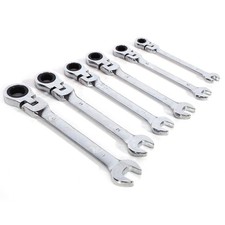 6pcs Ratchet Combination Wrench Spanner Hand Repair Tool Socket Wrench IS