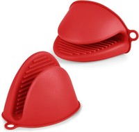 Ofenhandschuhe Silikon HitzebestäNdig Verdicken Rot 1 Paar KüChe Grillen