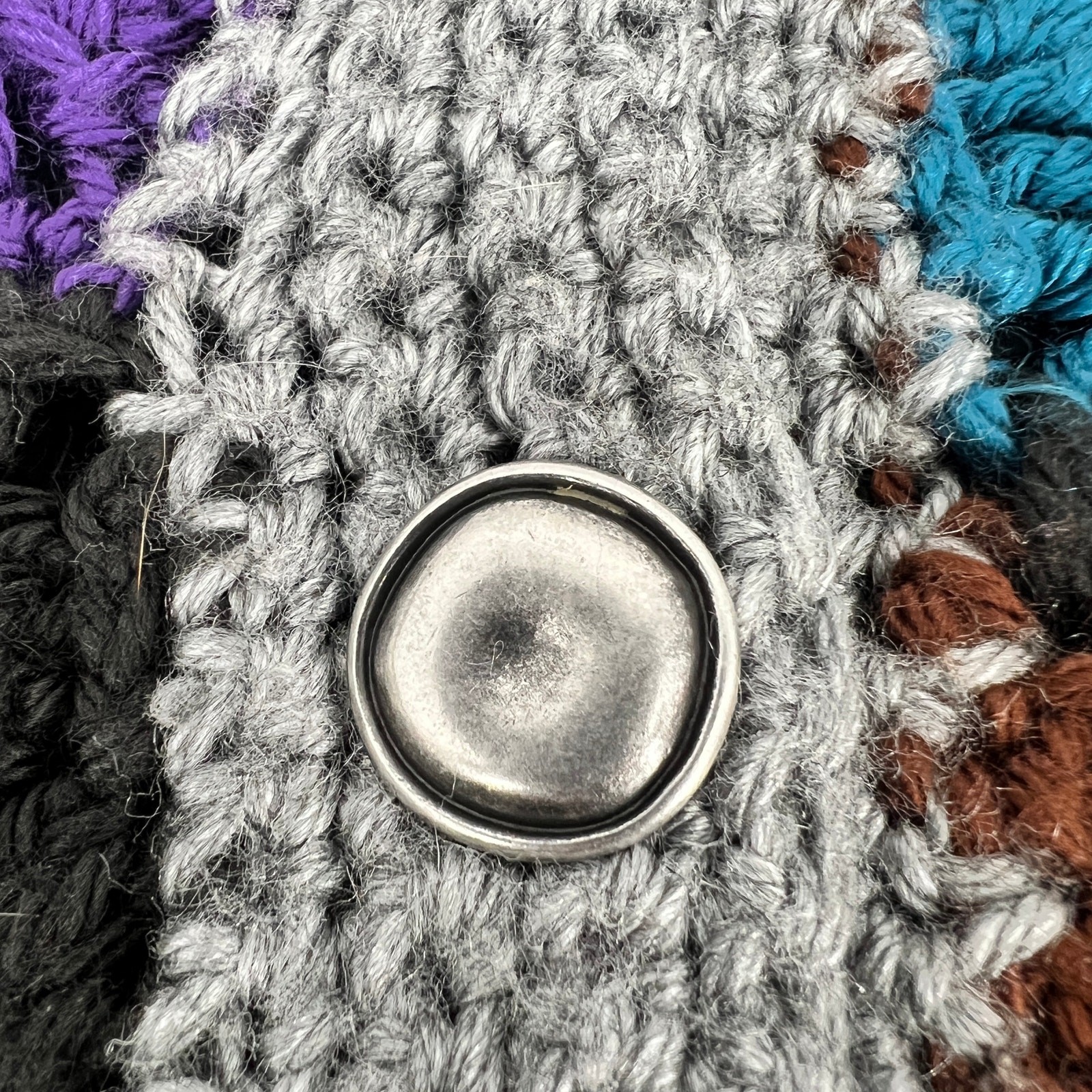 Handmade Patchwork Open Crochet Cardigan Sweater … - image 5