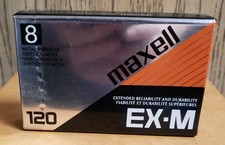 MAXELL 8 EX-M P6-120EX Video Cassette VCR/Camcorder 8mm 025215281013 NEW SEALED