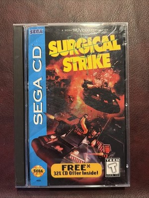 Surgical Strike Sega CD Complete in Box CIB W/ Foam