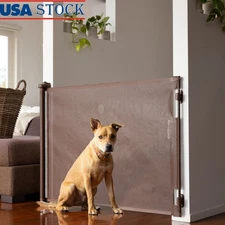 Retractable Baby Gate Infants & Pets 33in Tall 71in Wide Safety Barrier New