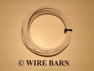 16 GAUGE GXL WHITE AUTOMOTIVE WIRE - HIGH TEMP - 100 FT PRIMARY HOOKUP WIRE USA