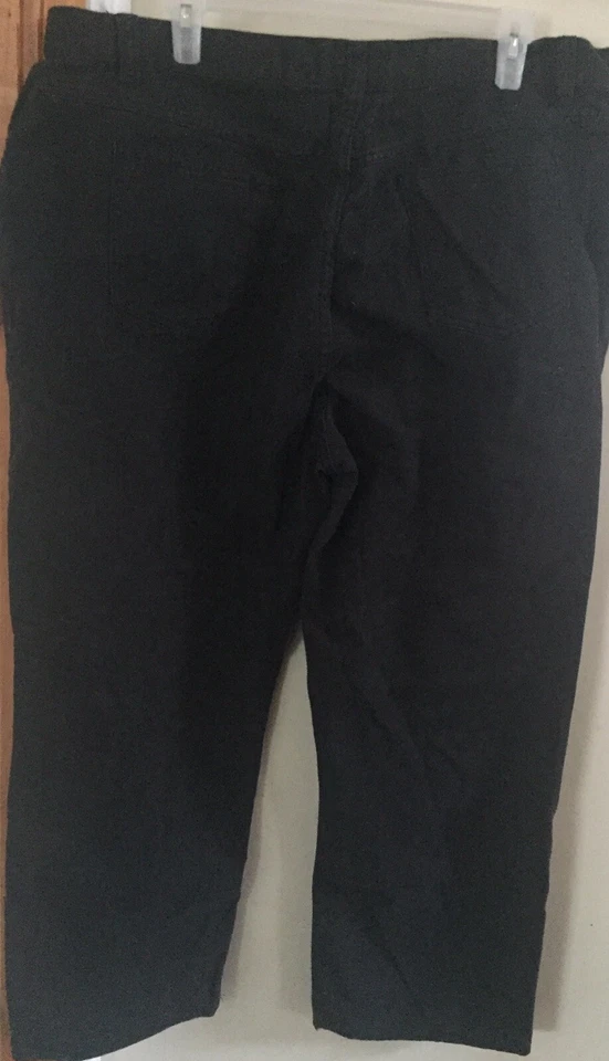 Main Street Blues Black Pants Jeans H6 Waist 20 Inches Inseam 29 Inches - Image 2 of 4