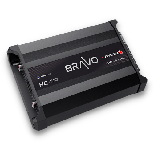 Stetsom Bravo HQ800.4 4-Channels Car Digital Amp W/ TPT-ST71 Chrome (2x PAIRS) - Picture 2 of 16