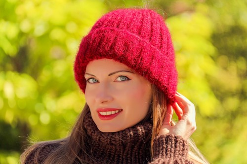 Fuzzy mohair hat thick beanie wool ski cap warm hand knitted skullcap SUPERTANYA - Picture 44 of 60