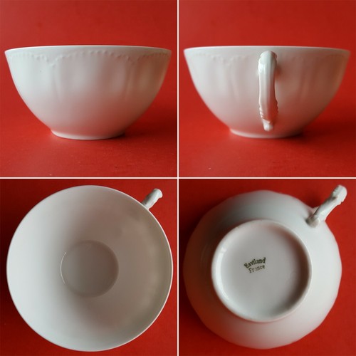 Haviland France STAR White 5-Pc Set: Cup +Saucer +Salad +Luncheon +Dinner Plate - Picture 4 of 12