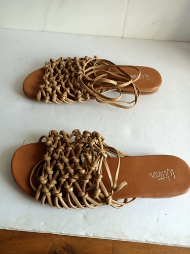 WITTNER -Size 41/10 Brown Tan Leather Flat Sandals - Picture 3 of 6