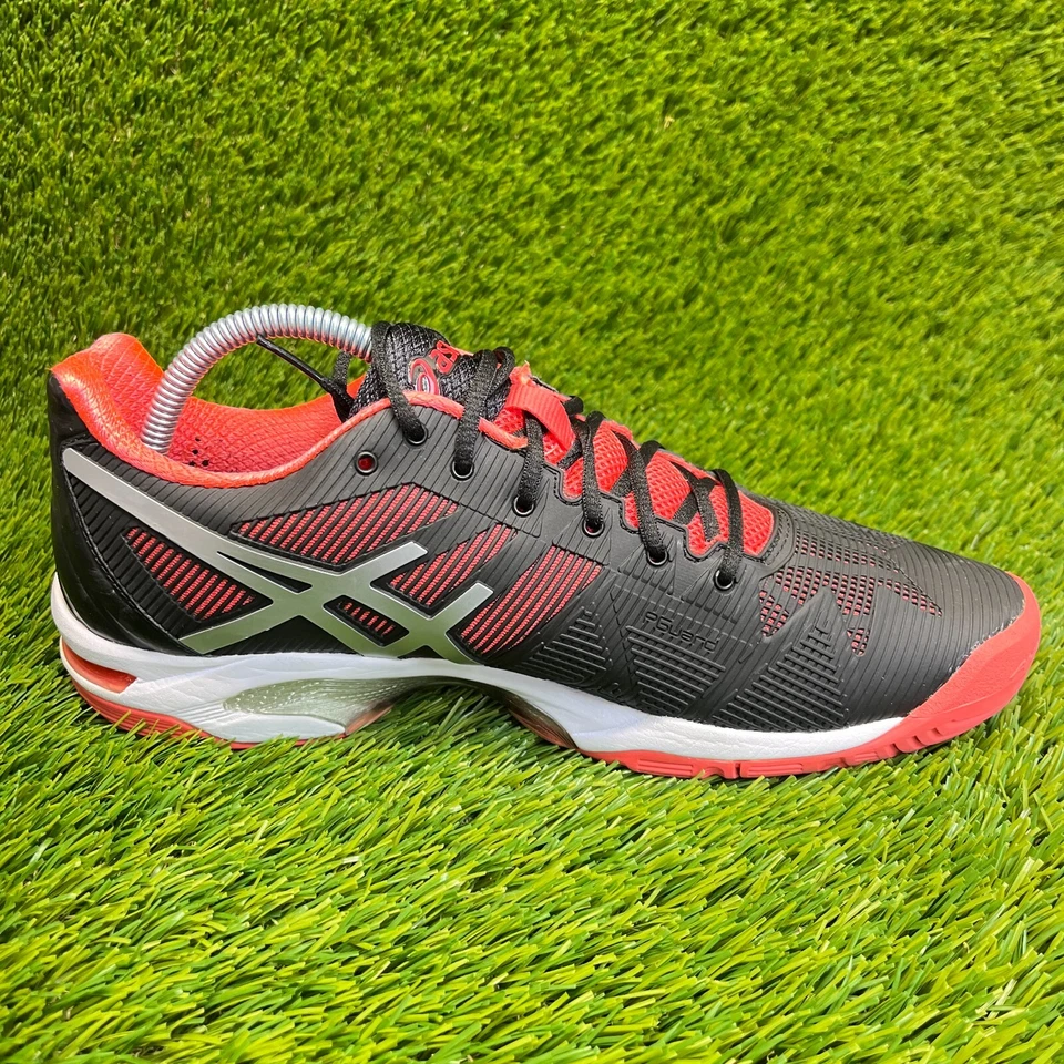 Zapatillas Tenis Asics Gel Solution Speed 3 Mujer Talla 9.5 Negras Plateadas Foto 4 de 4