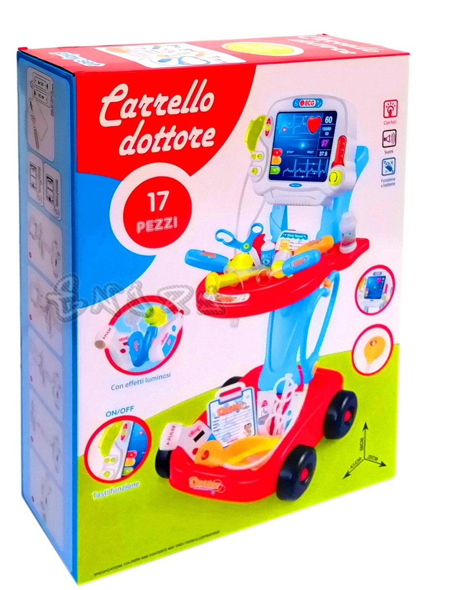 Valigetta Dottore Giocattolo - Con Luci E Suoni, Set Completo Strumenti, Nuova