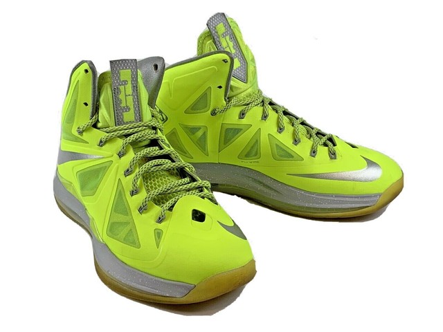 lebron neon shoes