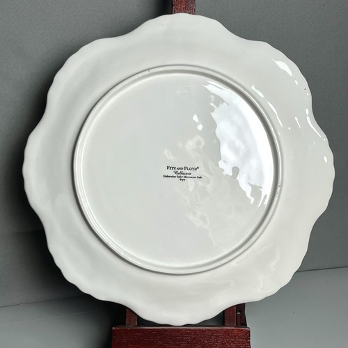 (2) Fitz And Floyd Bellacara 11" Dinner Plates One Green & One Yellow Set of 2 - Picture 4 of 20