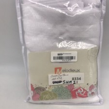 Melodieux Elegant Floral Print White Sidelight Long Door Curtains 25X72 Inch