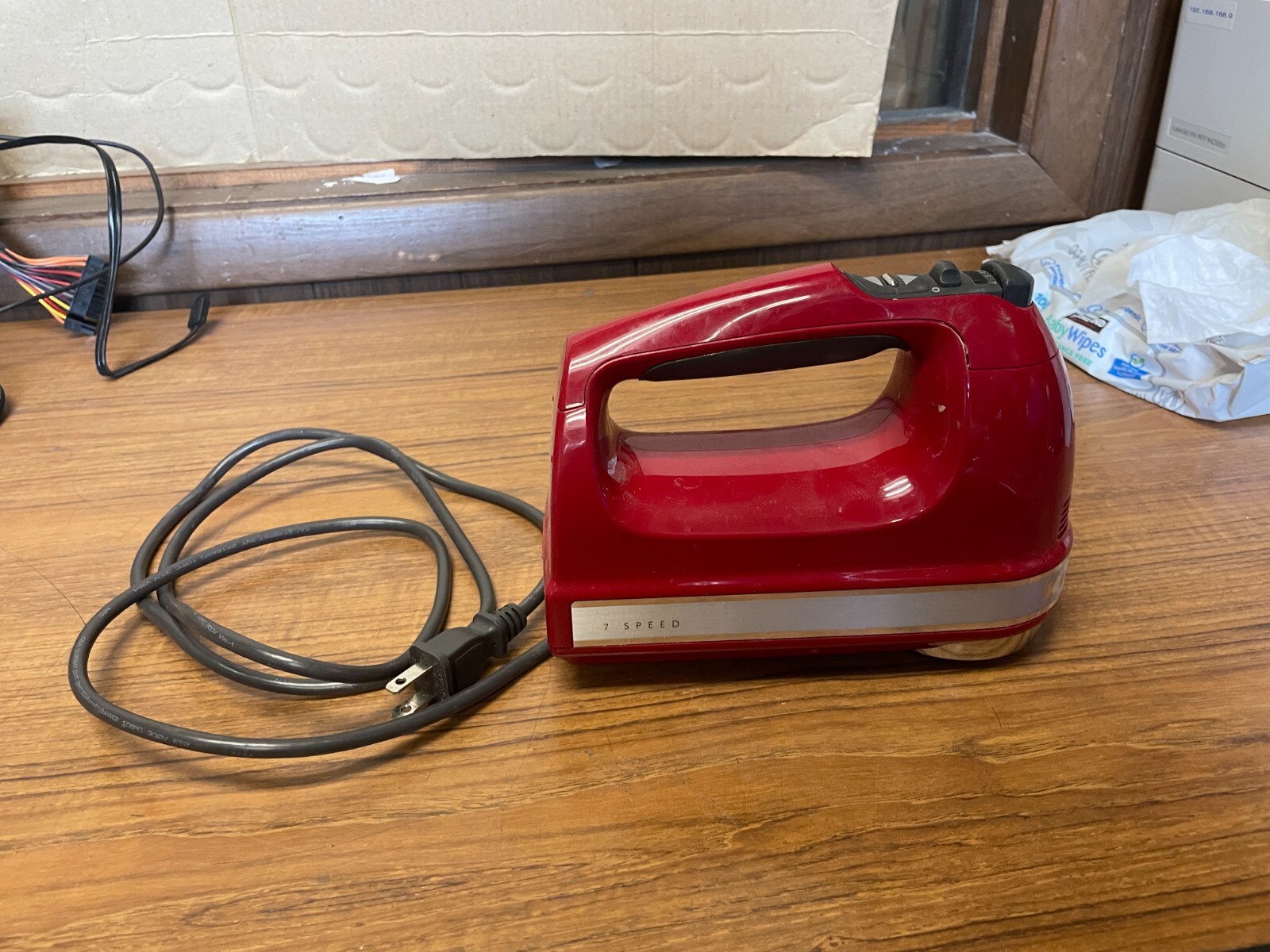 KitchenAid 7-Speed Hand Mixer Soft Start Empire Red No Beaters Included