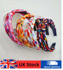 4pcs Wide Soft Headband Women Girls Satin Alice Band Hair Bands Boho Twist bands