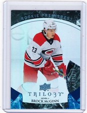 15-16 2015-16 UPPER DECK TRILOGY BROCK McGINN RADIANT BLUE ROOKIE /399 111