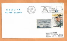 HEAO -A AC-45 LAUNCH AUG 12,1977 KSC  SPACE COVER 
