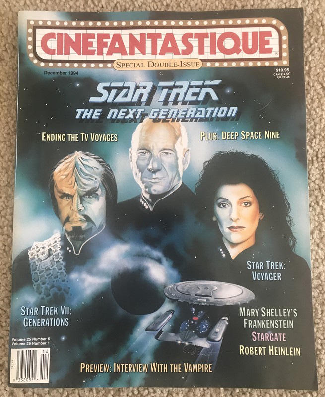 CINEFANTASTIQUE Magazine Star Trek The Next Generation December 1994 Voyager LN