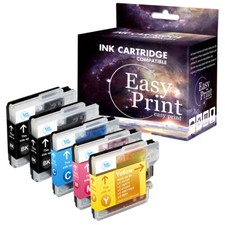 5PK LC61 Ink Cartridge fits Brother MFC-6890CDW MFC-255CW DCP-145C DCP-6690CW