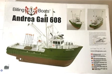 Billing Boats Wooden Ship Model Kit 608 Andrea Gail 17" Long 1:60 *New Open Box*