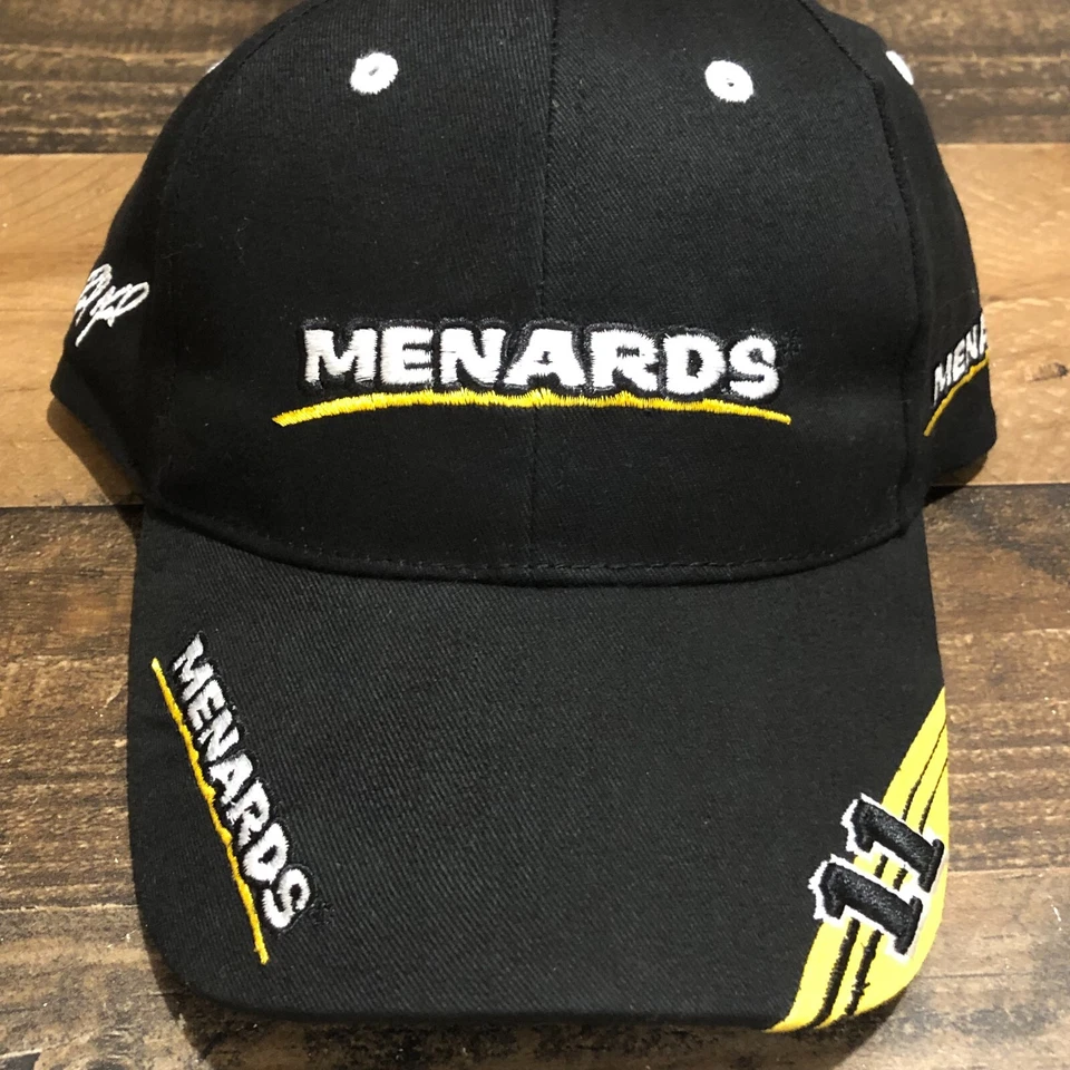 Gorra de béisbol Menards Racing Hat Strapback para hombre negra NASCAR Paul Menard #11 Foto 2 de 4