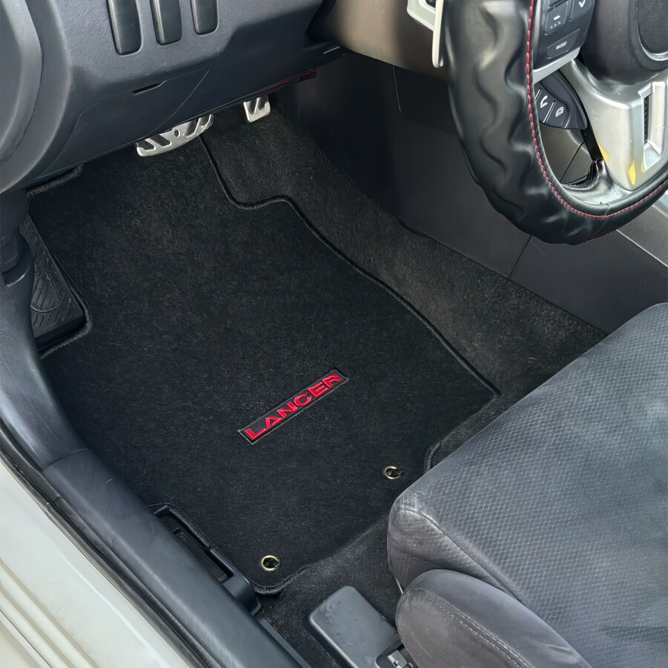 Fits 08-17 Mitsubishi Lancer 4PCS Car Floor Mats Front Rear Beige Carpet Nylon Fits 08-17 Mitsubishi Lancer 4PCS Car Floor Mats Front Rear Beige Carpet Nylon