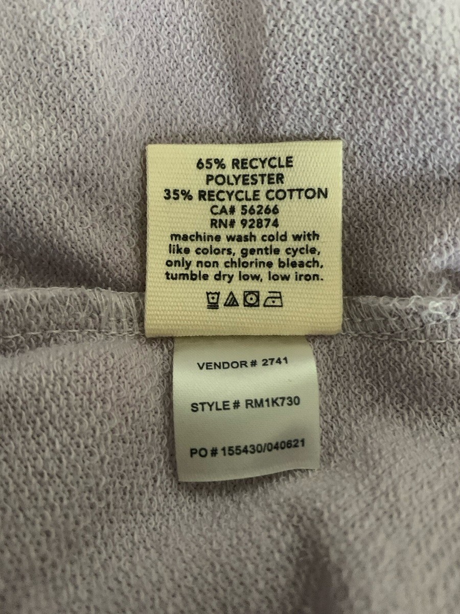 NWT Splendid Lavender Sweatshirt With Purple Palm Print Cotton