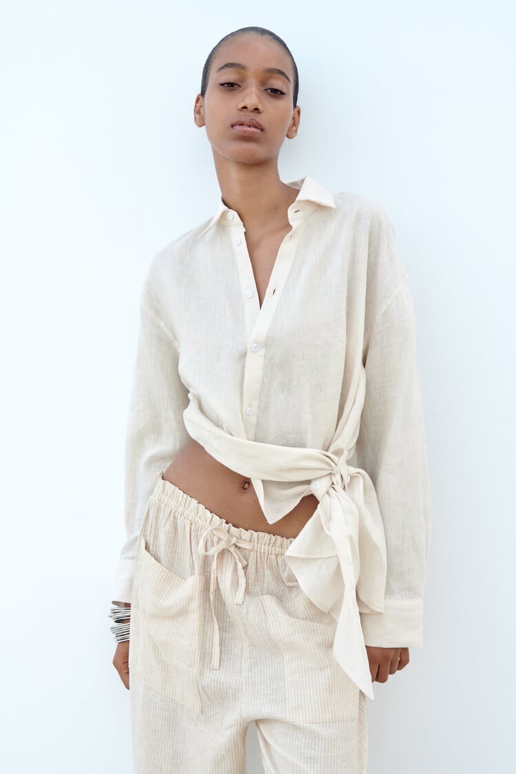 ZARA WOMEN ASYMMETRIC LINEN SHIRT ECRU 4432/019 | eBay ZARA WOMEN ASYMMETRIC LINEN SHIRT ECRU 4432/019 | eBay