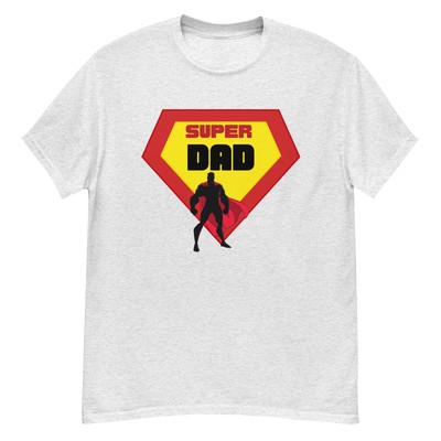Super Dad T-Shirt for Men – Red Yellow Hero Design, Father's Day Gift 