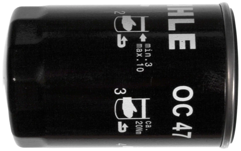 Filtro de óleo do motor compatível com 1980-1999 Volkswagen Jetta Cabriolet, Golf Scirocco MAHLE - Imagem 2 de 3