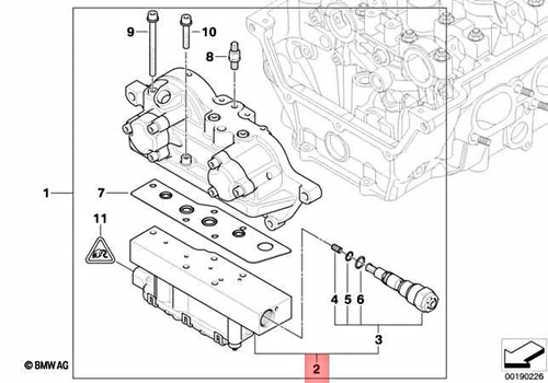 Bmw 3 Cabrio E46 Electromagnetic Valve 11367839180 7839180 Original - Picture 1 of 1