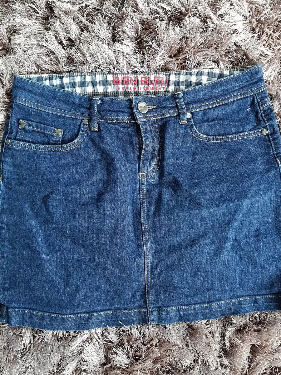 Long blue top jean skirts 40
