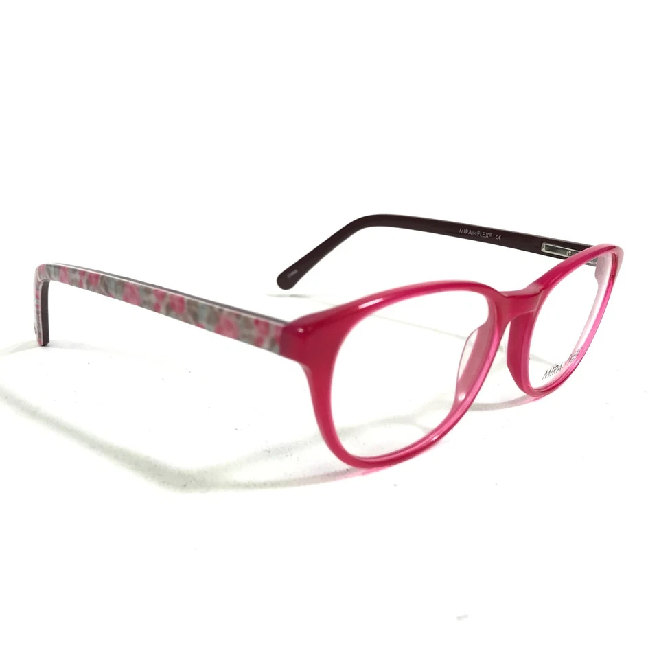 Monturas de gafas Miraflex para niños ED80A C.700/AHM marrón rosa ojo de gato 48-17-135 Foto 2 de 4
