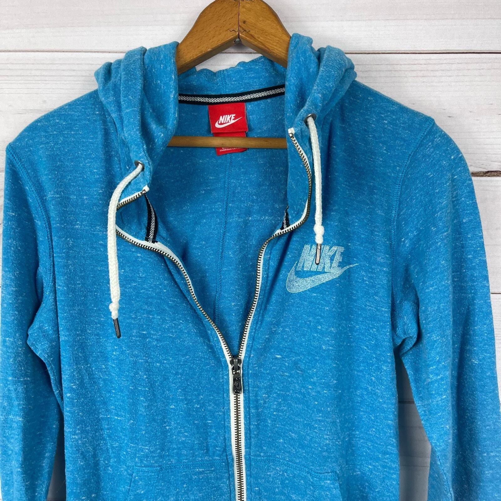 SACAI X NIKE Giacca Nike donna full zip blu Activewear leggera taglia S
