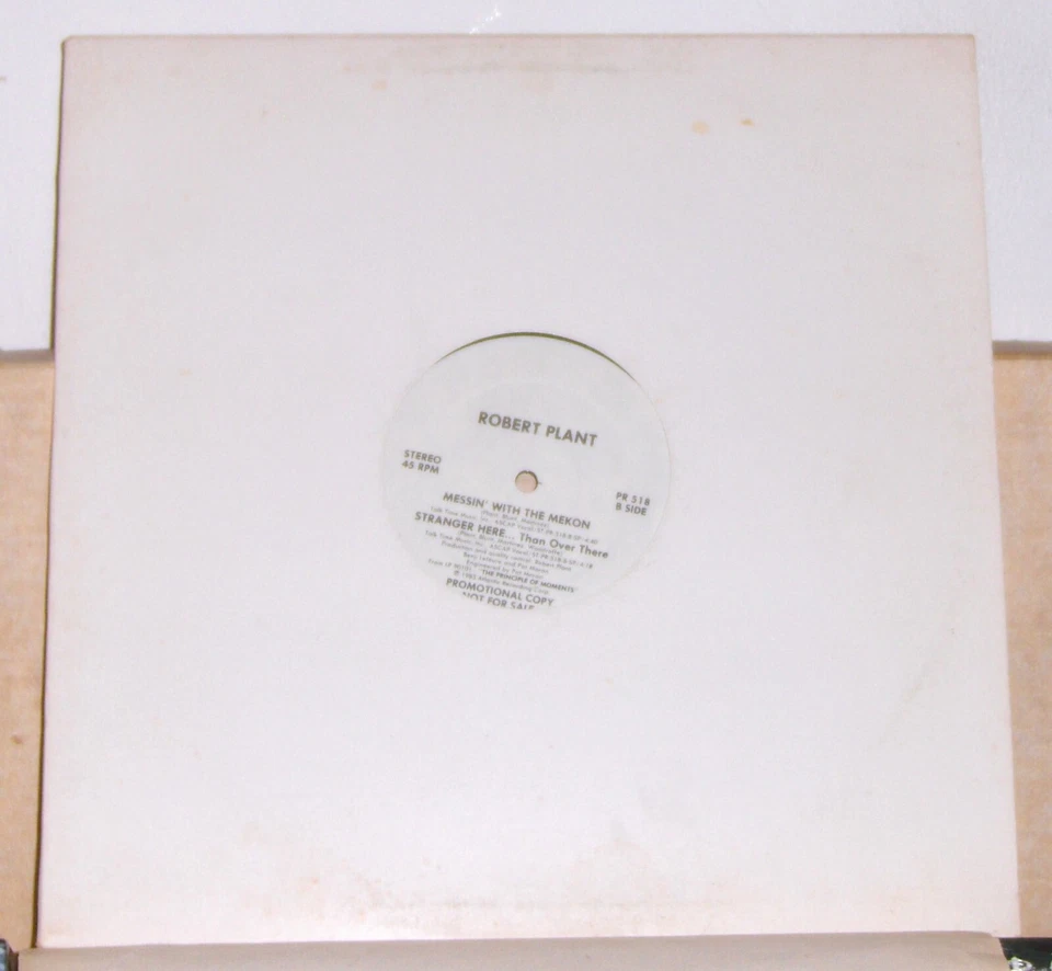 Robert Plant – Big Log - 1983 Promo 12 inch Single Record - Vinyl Excellent - Image 2 of 2