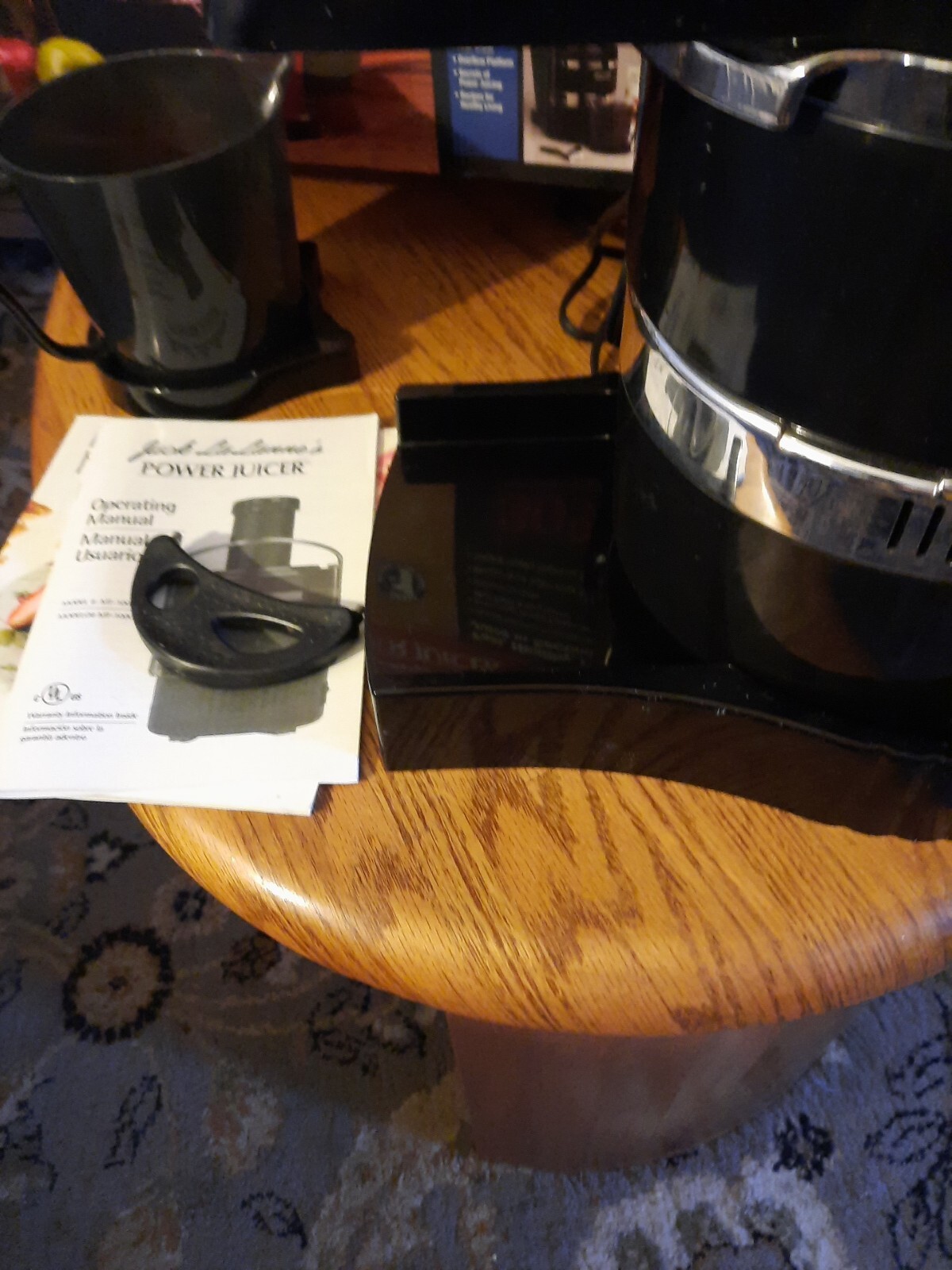 Jack LaLanne’s Power Juicer MT1000 Black/Chrome in Box all Accessories