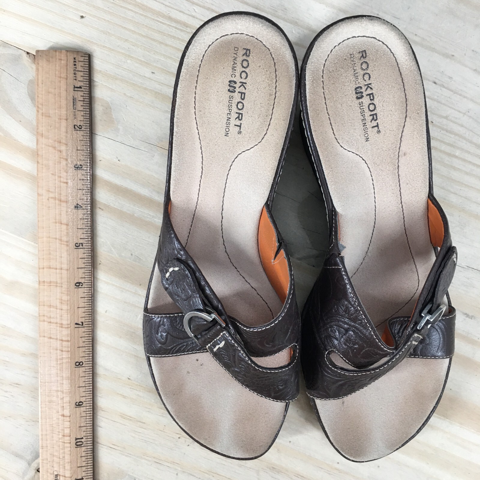 Rockport Sandals Womens 8.5M Dynamic Suspension Casual Wedge Slide