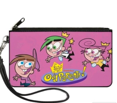 Fairly Odd Parents Wanda Cosmo And Timmy  Large Clutch Wallet BNWT
