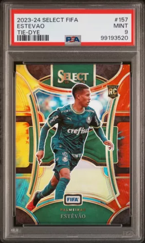 2023-24 Select FIFA #157 Estevao - Tie-Dye /30 RC PSA 9