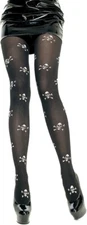 New Leg Avenue Skull & Crossbones Print Opaque Tights Style PC7728 One Size