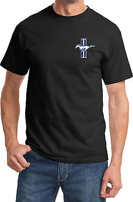 Mens Tall T-Shirt Ford Mustang The Legend Lives Crest Pocket Print