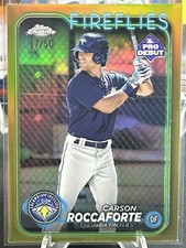 2024 Topps Pro Debut Carson Roccaforte #PD-71 Gold 17/50 Kansas City Royals SSP