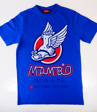 Mambo Blue T-shirt Short sleeved Top 100% Cotton Size M Medium New without Tags