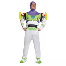 Buzz Lightyear Role Play Costume Halloween Cosplay Astronaut Bodysuit Party Man