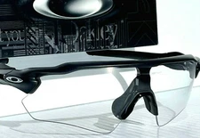 NEW Oakley RADAR EV Matte Black Frame with Clear Lens Sunglass 9208-74