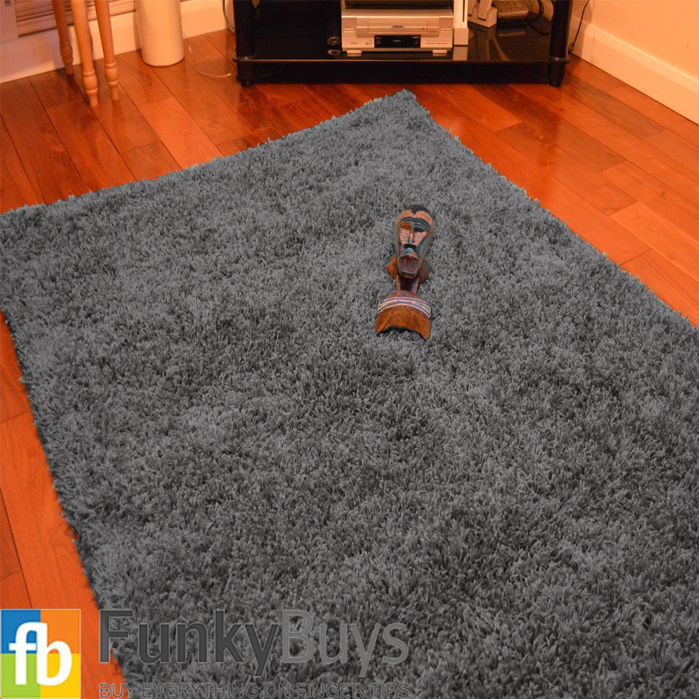 Shaggy Rugs Large XL Size Thick Plain Soft Non Shed Modern Area Pile