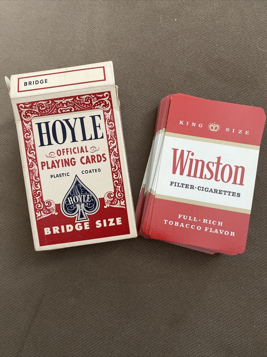 Hoyle Official Playing Cards Promo Winston Filter Cigarettes In Box