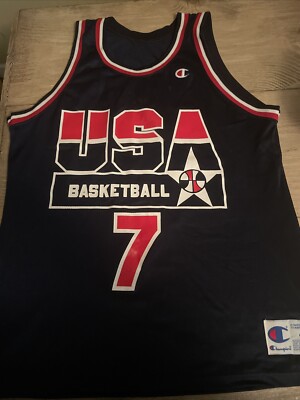 シル 90s USAChampion Larry Bird ドリームチーム Larry Bird #7 1992 Dream Team Nike Jersey USA Olympics Authentic