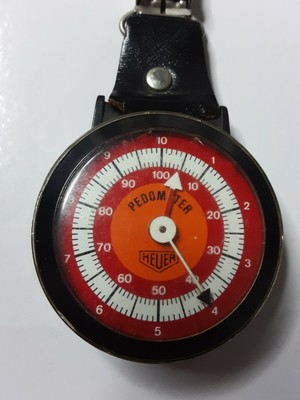 Compteur De Pas Vintage Heuer Pedometro Contapassi - Neuf Dans Sa Boîte D'origine - Objet Rétro Collection