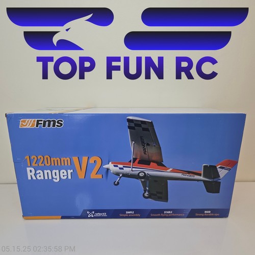 FMS Ranger V2, 1220mm PNP (Red) RC Airplane